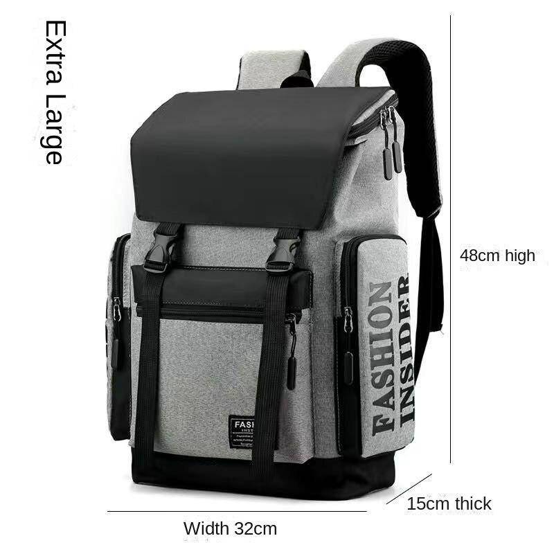 Herren-Rucksack, modische, lässige Reisetasche für Gymnasiasten, modische Herren-Computertasche mit großer Kapazität von Joom DACH