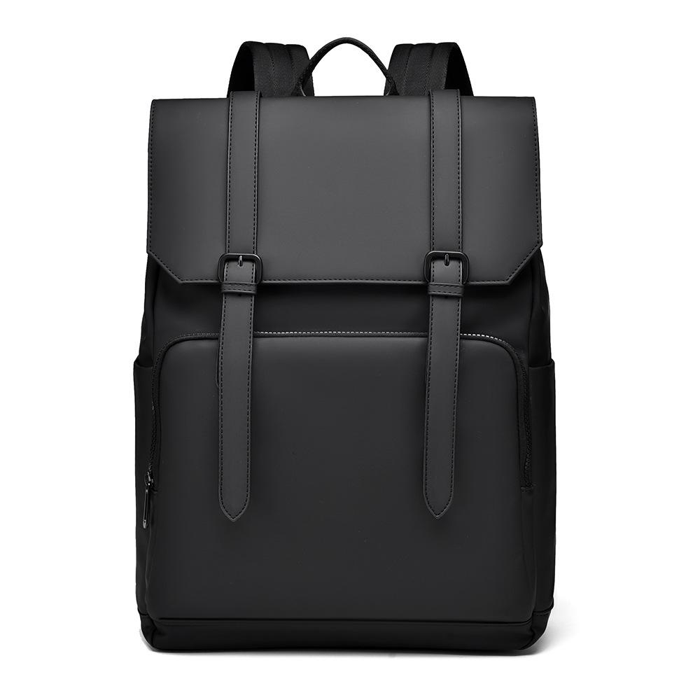 Herren Rucksack mit großem Fassungsvermögen für Freizeit und Reisen, schlichte Business-Pendler-Freizeittasche, Computerrucksack 44cm*32cm*12cm schwarz von Joom DACH