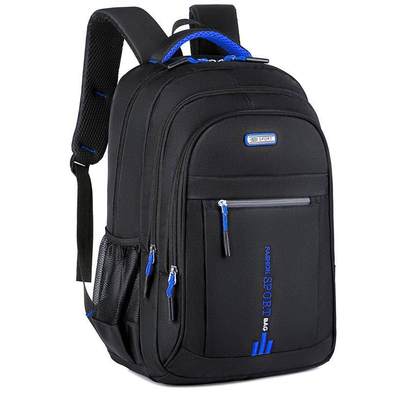 Herren Rucksäcke Wasserdichter Rucksack Business Computer Tasche Lässiger Reiserucksack Schüler Schultasche One Size blau von Joom DACH