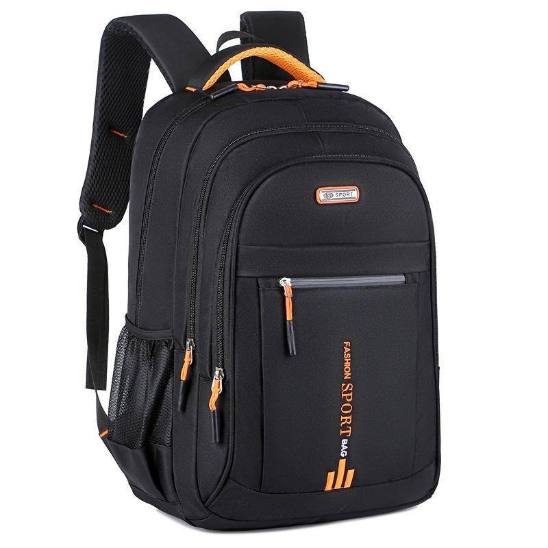 Herren Rucksäcke Wasserdichter Rucksack Business Computer Tasche Lässiger Reiserucksack Schüler Schultasche One Size orange von Joom DACH