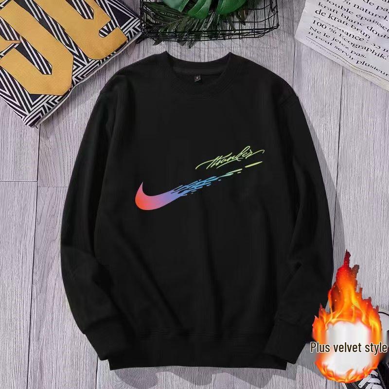 Herren Rundhals Fleece Sweatshirt - Herbst/Winter Vielseitiges Langarm-Oberteil M von Joom DACH