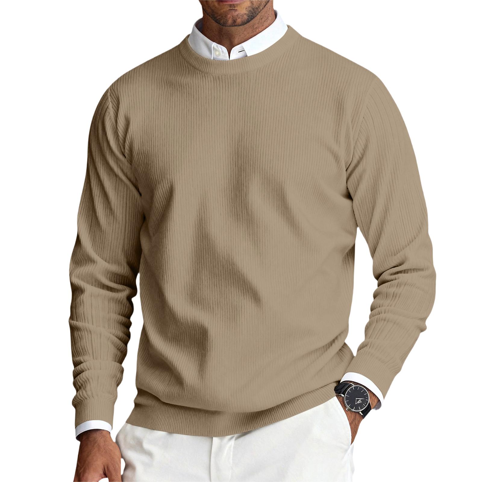 Herren Rundhals Langarm Rippstrick Pullover M von Joom DACH