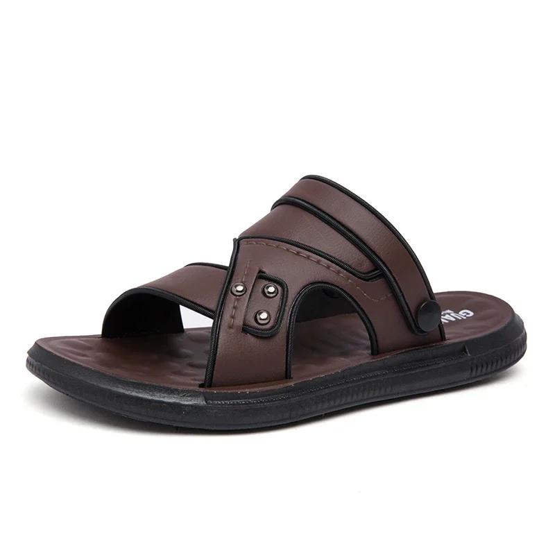 Herren Sandale Weiche Herren Hausschuhe Luxus 2024 Slipers Flip Flops Mann 2024 Wohnzimmer Hausschuhe Zum Herumlaufen Zuhause Hausschuhe 40 von Joom DACH