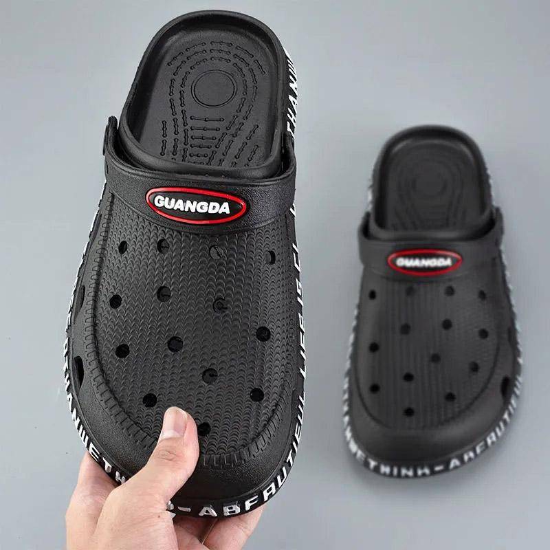 Herren Sandalen Sommer Loch Schuhe Strand Hausschuhe Zwei-Wear Sandalen Baustelle Schuhe Wasserdichte Hausschuhe Jungen Sandalen 40 schwarz Herren Sandalen Sommer Loch Schuhe Strand Hausschuhe Zwei-Wear Sandalen Baustelle Schuhe Wasserdichte Hausschuhe Jungen Sandalen 40 schwarz von Joom DACH