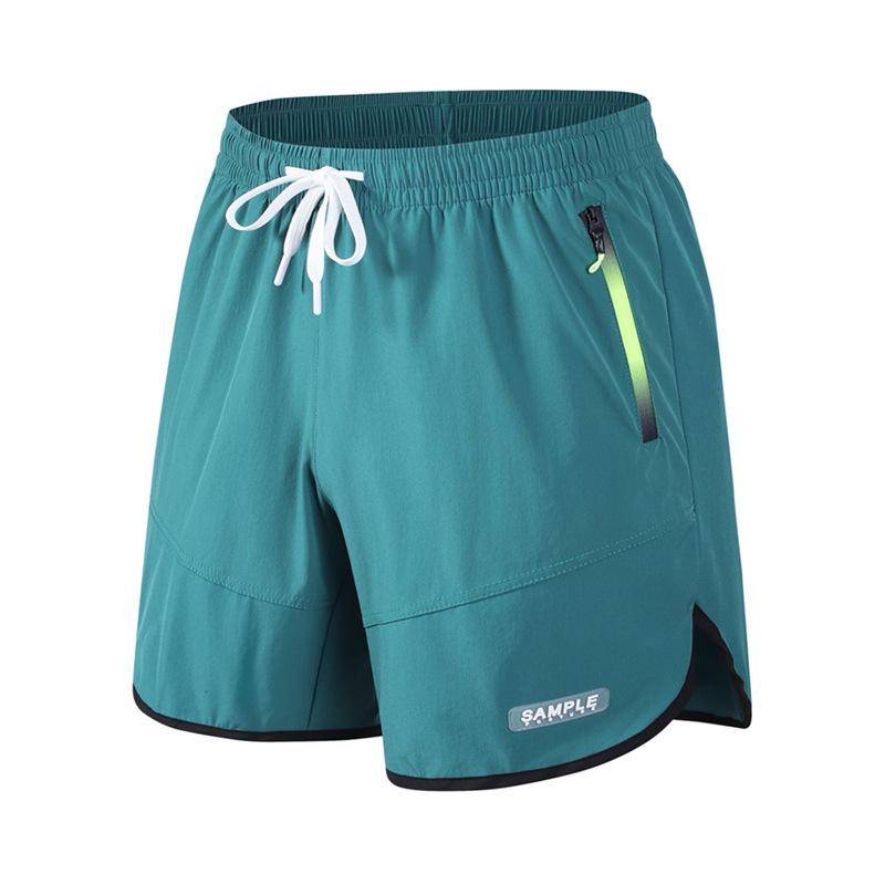 Herren Schnelltrocknende Eisseide Sportshorts - Übergröße, Lässige Strand-, Fitness- und Laufhosen 8XL see-blaue von Joom DACH