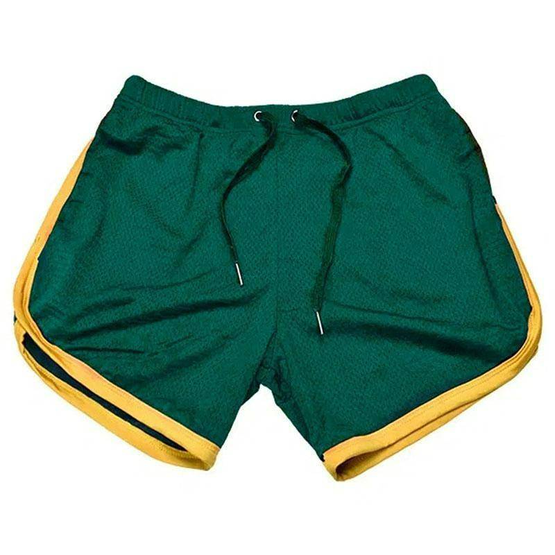 Herren Schnelltrocknende Shorts Mesh Straight Shorts Fitness Strand Sportshorts XL grün von Joom DACH