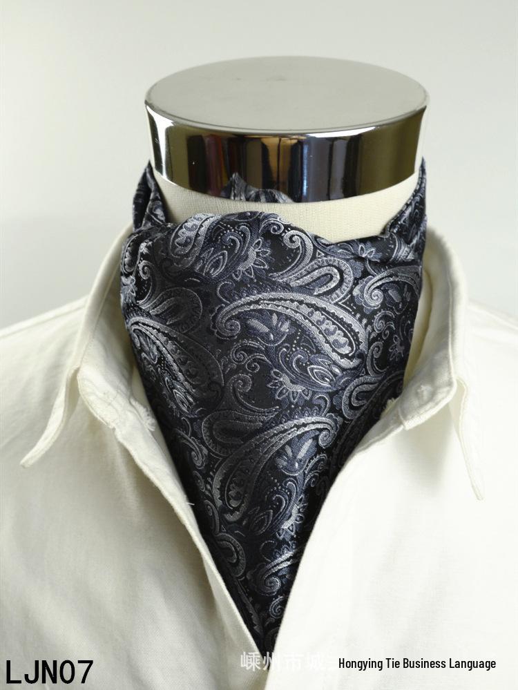 Herren Seide Gestreift Gepunktet Doppelseitiger Mode Schal 100-135CM von Joom DACH