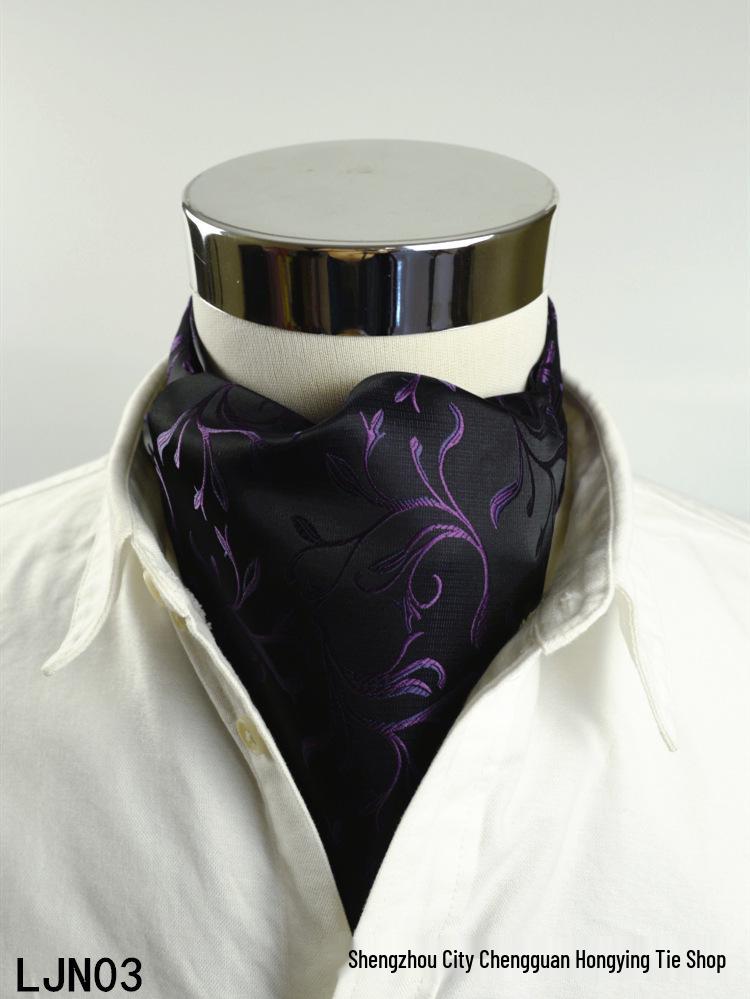 Herren Seide Gestreift Gepunktet Doppelseitiger Mode Schal 100-135CM von Joom DACH