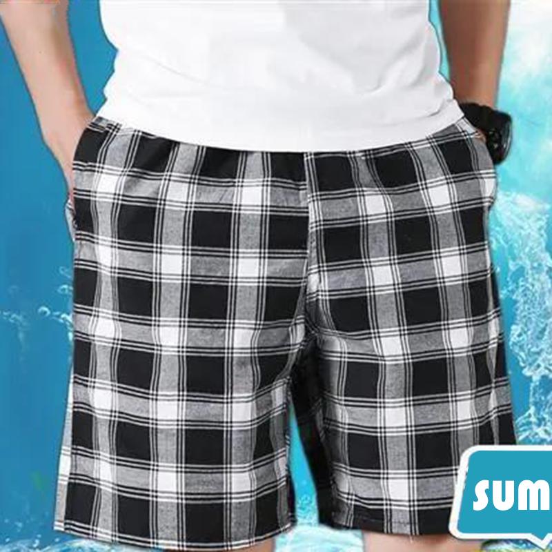 Herren-Shorts, lässig, locker, sportlich, gerade, Baumwolle, Sommer, gestreift, kariert, kurze Hose 2XL Herren-Shorts, lässig, locker, sportlich, gerade, Baumwolle, Sommer, gestreift, kariert, kurze Hose 2XL von Joom DACH