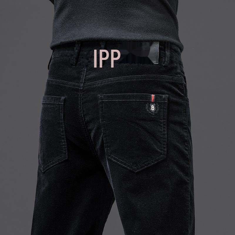 Herren Slim Fit Cordhose - Herbst/Winter Freizeithose mit geradem Bein 38 von Joom DACH