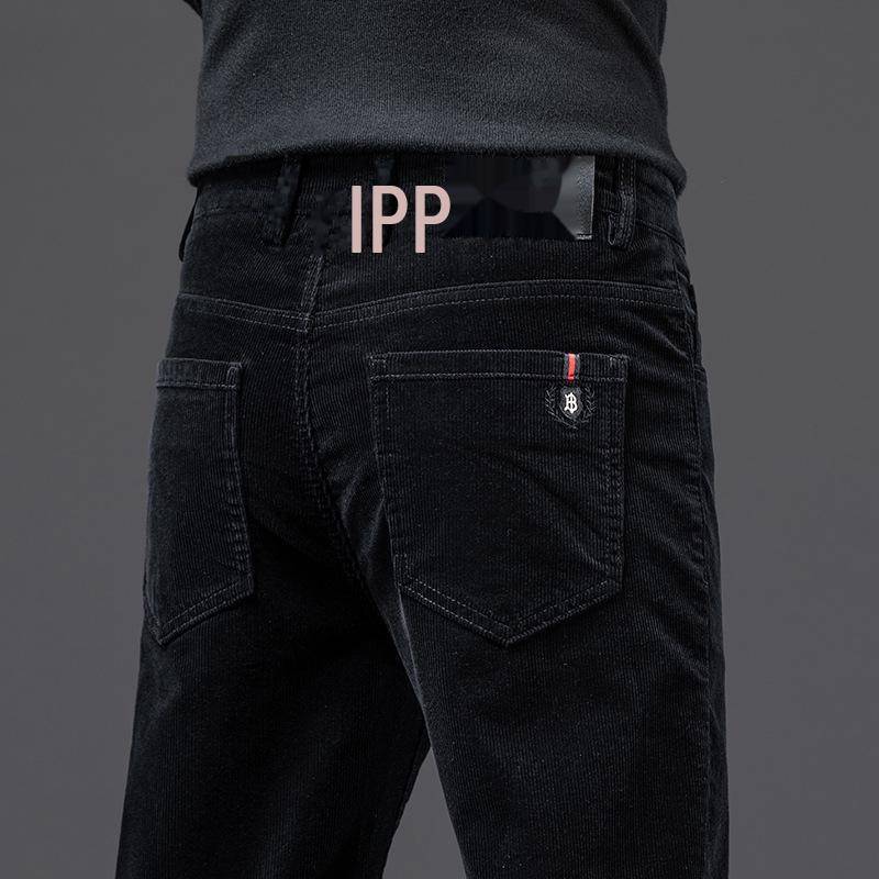 Herren Slim Fit Cordhose - Herbst/Winter Freizeithose mit geradem Bein 38 von Joom DACH