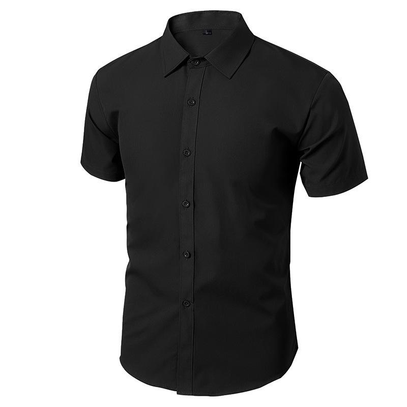 Herren Slim Fit Langarm Weißes Hemd - Bügelfrei, Koreanischer Stil, Formell & Lässig. XL von Joom DACH