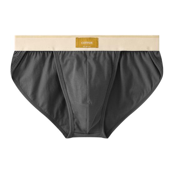 Herren-Slip, mittlere Taille, einfarbig, weich, atmungsaktiv, feuchtigkeitstransportierende Baumwolle, schnell trocknend, dünn, locker, elastisch, Anti-Schrumpf-Unterhose für Herren L dunkelgraue Herren-Slip, mittlere Taille, einfarbig, weich, atmungsaktiv, feuchtigkeitstransportierende Baumwolle, schnell trocknend, dünn, locker, elastisch, Anti-Schrumpf-Unterhose für Herren L dunkelgraue von Joom DACH