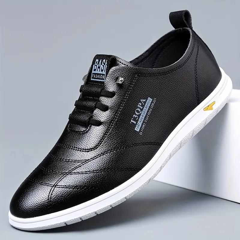 Herren Slip-On Casual Loafers Robuste rutschfeste Sohle Elastische Schnürsenkel für Outdoor-Sneaker 40 schwarz von Joom DACH