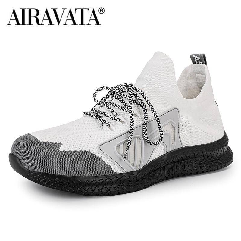 Herren Sneaker Laufschuhe Bequem Outdoor Freizeit Schnürschuhe 44 weiß von Joom DACH