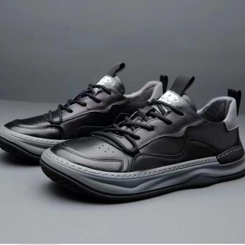 Herren Sneakers aus echtem Rindsleder, neu, bequem, ausgehöhlt, atmungsaktiv, lässig, Sportschuhe, Herrenschuhe, Chaussure Homme 39 von Joom DACH