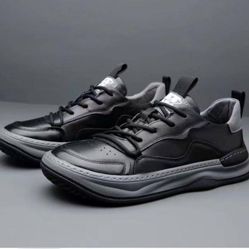 Herren Sneakers aus echtem Rindsleder, neu, bequem, ausgehöhlt, atmungsaktiv, lässig, Sportschuhe, Herrenschuhe, Chaussure Homme 39 von Joom DACH