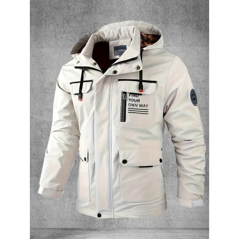 Herren Softshelljacke, Frühlings- und Herbstjacke mit mehreren Taschen und Kapuze, wasser- und winddichte Outdoorjacke zum Wandern und Camping 4XL weiß Herren Softshelljacke, Frühlings- und Herbstjacke mit mehreren Taschen und Kapuze, wasser- und winddichte Outdoorjacke zum Wandern und Camping 4XL weiß von Joom DACH