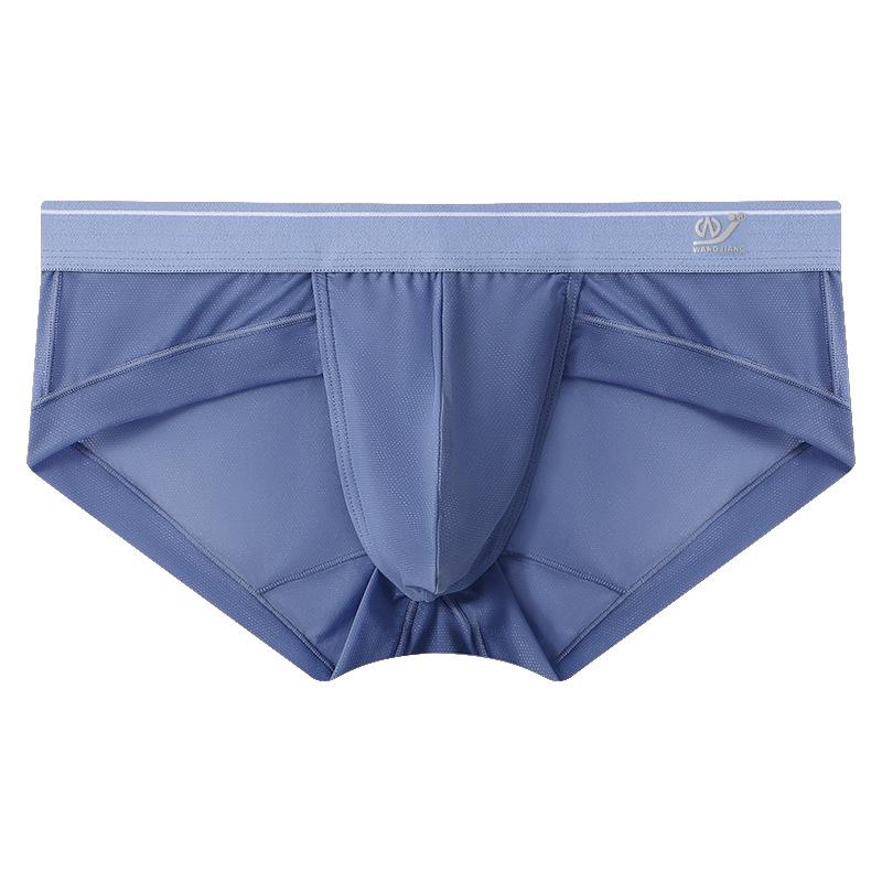 Herren Sommer Eis Seide Schnelltrocknende Mesh Slips 2XL [140-160 lbs] blau/graue von Joom DACH