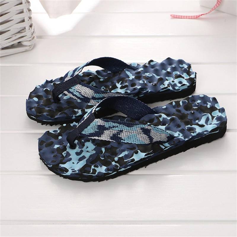 Herren Sommer Flip Flops Schuhe Sandalen Slipper Indoor & Outdoor Flip-Flops 42 blau von Joom DACH