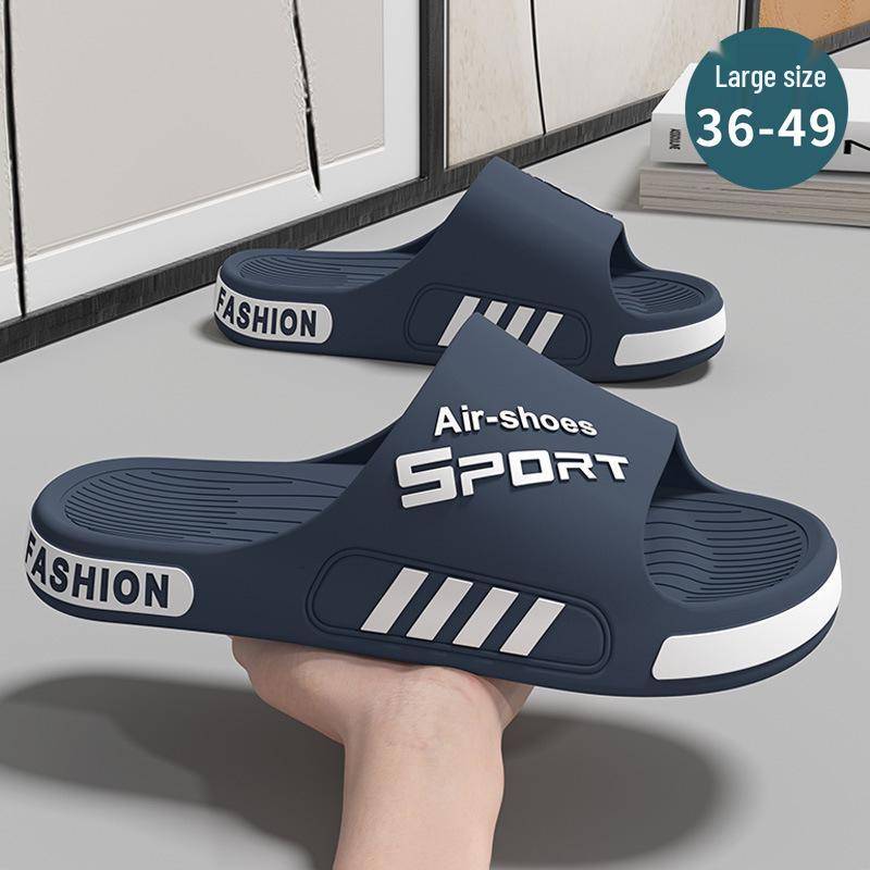 Herren Sommer Rutschfeste Dicke Sohle Hausschuhe - Verschleißfest, Übergröße, Stilvolles Sportdesign 48-49 von Joom DACH