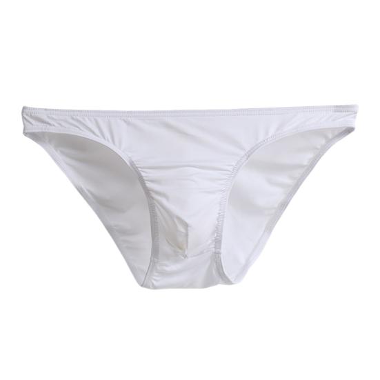 Herren Sommer Slips 3D U-konvex Low Rise U-konvex Dünne Höschen Einfarbig Dreidimensionale Beutel Unterwäsche M weiß von Joom DACH