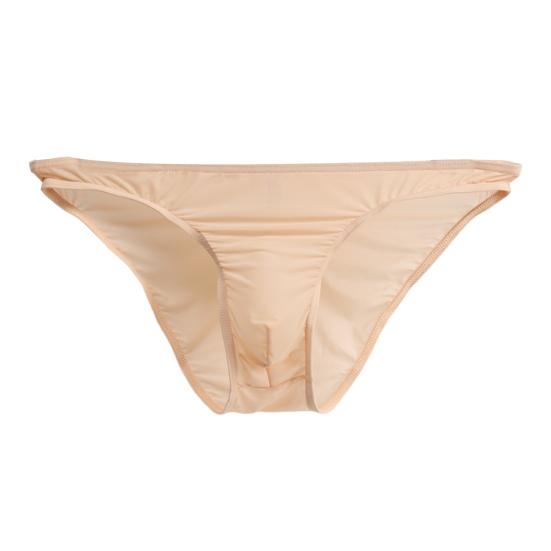 Herren Sommer Slips 3D U-konvex Low Rise U-konvex Dünne Höschen Einfarbig Dreidimensionale Beutel Unterwäsche XL nude von Joom DACH
