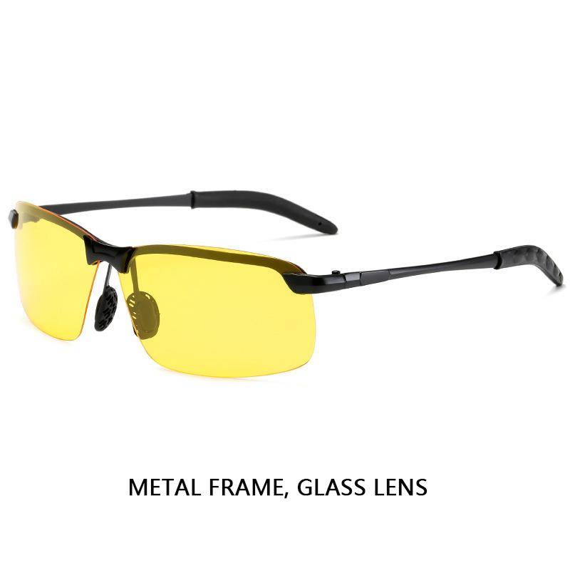 Herren-Sonnenbrille, Nachtsichtbrille, Herren-Fahrer-Nachtsichtbrille, verspiegelte Nachtlinse, Damen-Sonnenbrille, nicht polarisiert, Modeaccessoire von Joom DACH