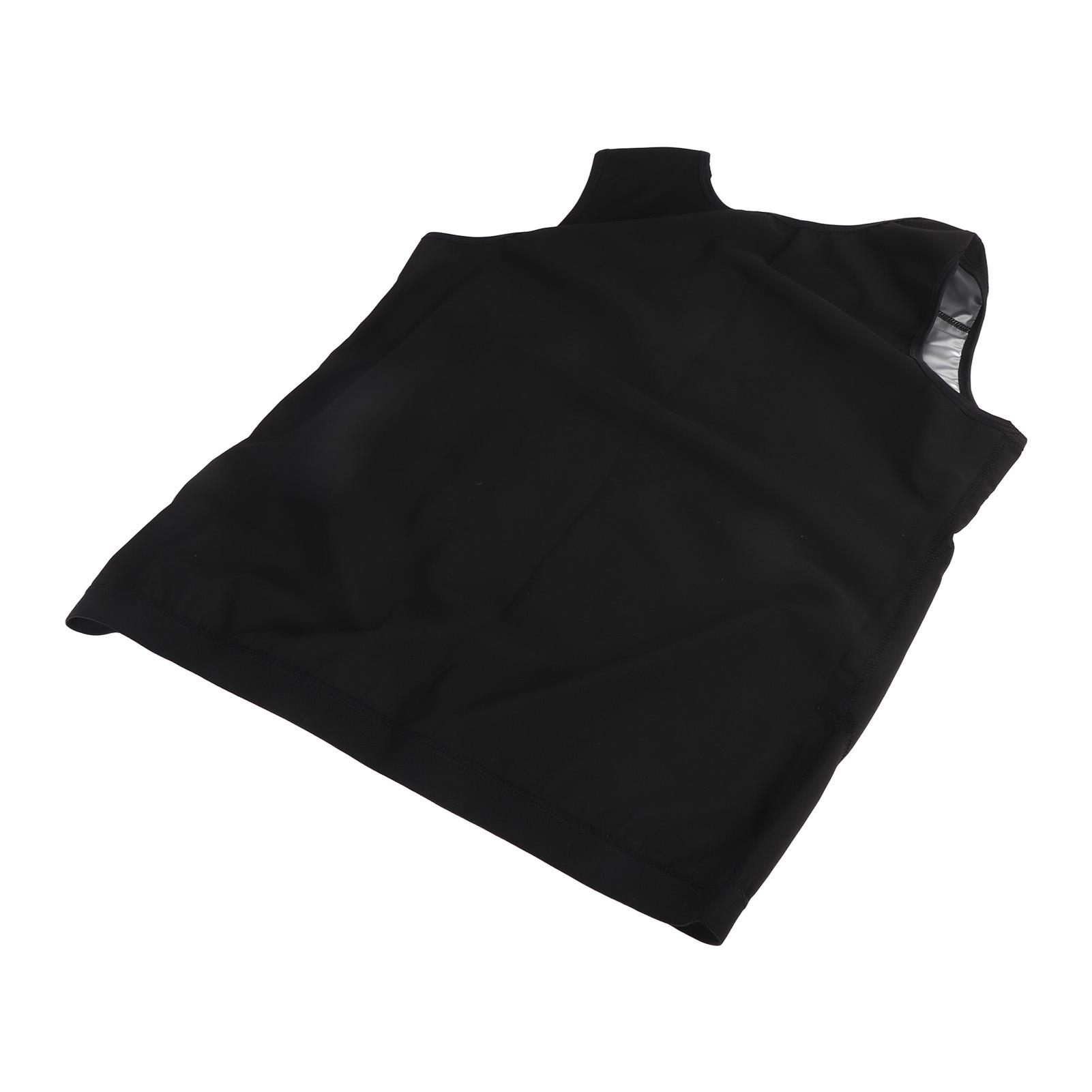 Herren Sport Körper Taille Weste Sauna Schwitzen Fitness Korsett Silberbeschichtung Trainingsweste 4XL5XL von Joom DACH