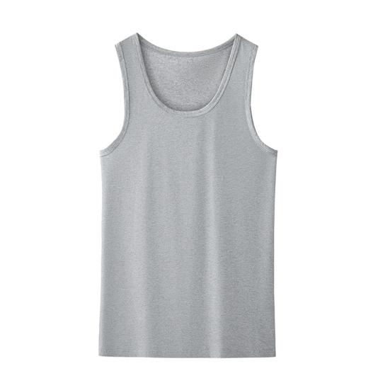 Herren Sport Weste O-Ausschnitt Ärmellos Fitness Weste Slim Fit Einfarbig Tank Top Dehnbar 4XL licht grau von Joom DACH
