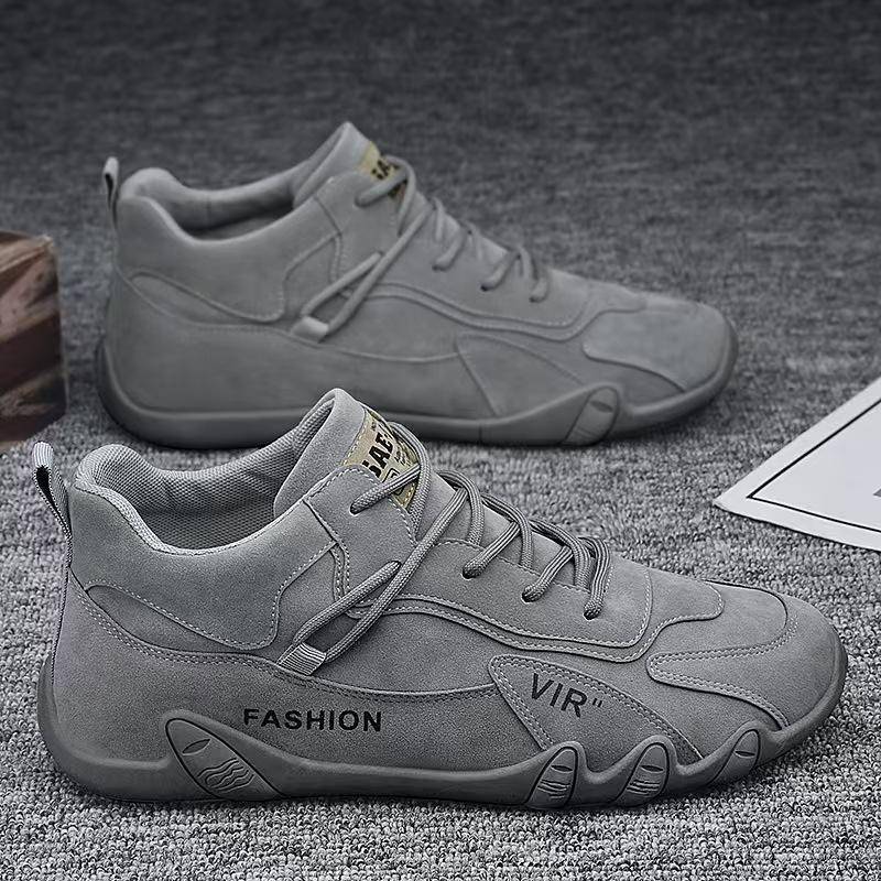 Herren Sportschuhe Mode Freizeitschuh Stiefeletten Designer Winter Plüsch Warm Schneestiefel Rutschfest Leicht Herren Sneaker Tênis 44 grau von Joom DACH