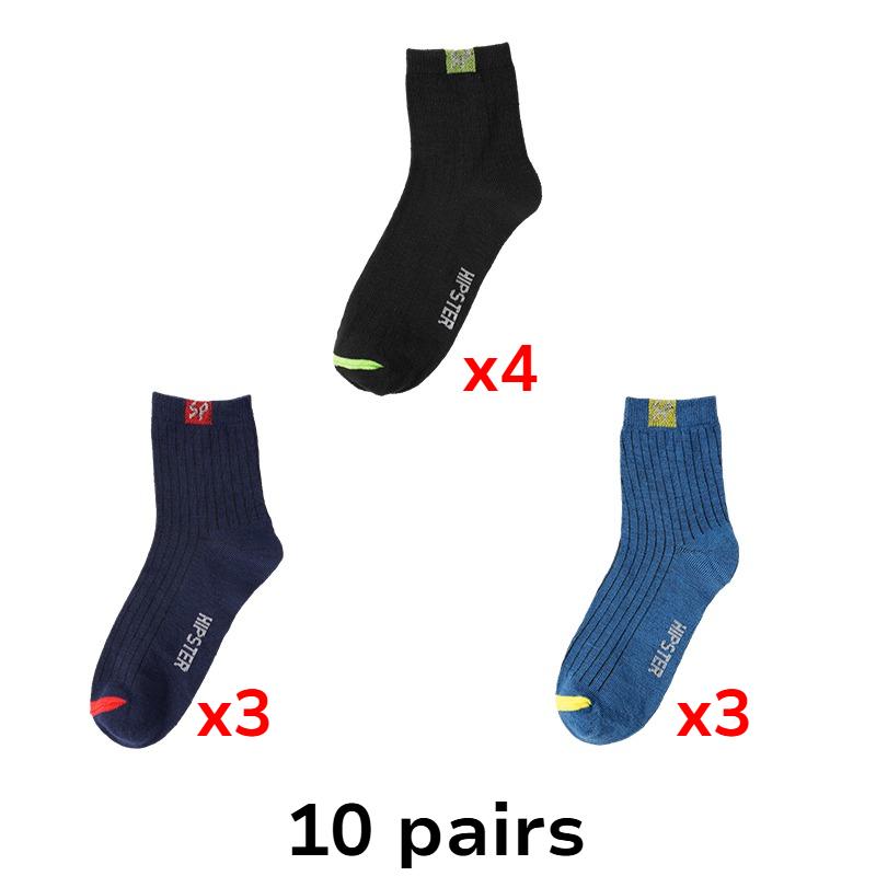 Herren-Sportsocken, Freizeitsocken, Heimsocken, atmungsaktive und bequeme Baumwollsocken 10 Pairs von Joom DACH