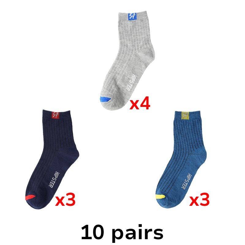 Herren-Sportsocken, Freizeitsocken, Heimsocken, atmungsaktive und bequeme Baumwollsocken 10 Pairs von Joom DACH