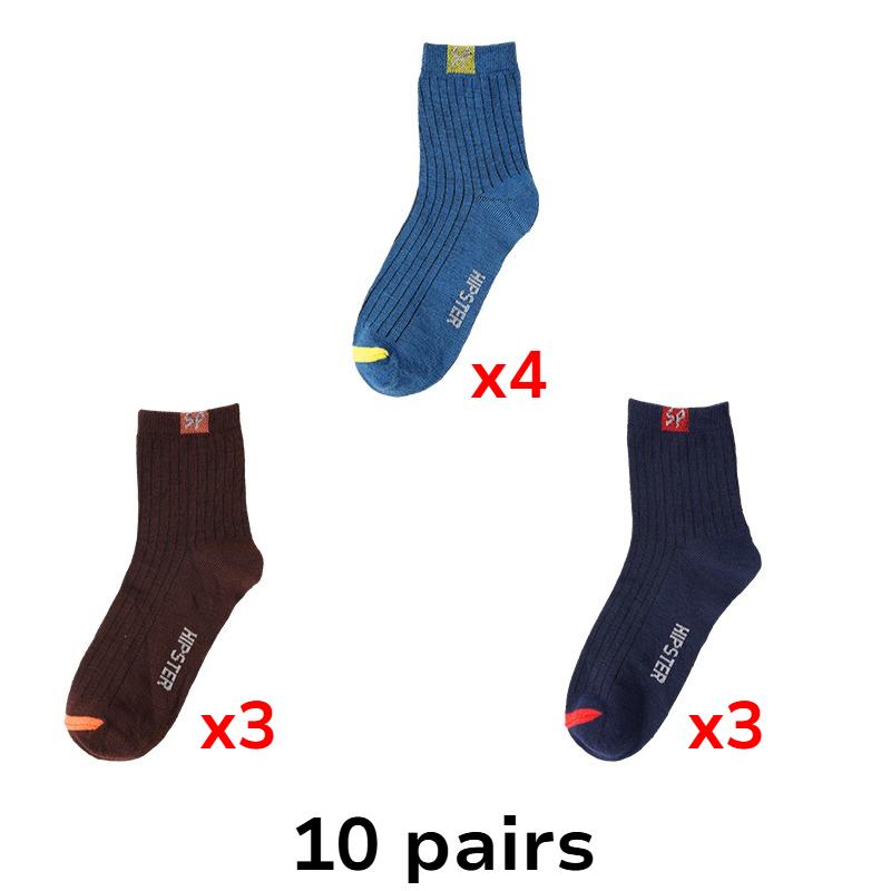 Herren-Sportsocken, Freizeitsocken, Heimsocken, atmungsaktive und bequeme Baumwollsocken 10 Pairs von Joom DACH
