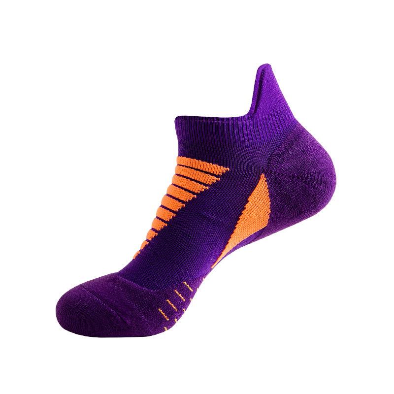 Herren-Sportsocken, niedrig geschnittene, gepolsterte Laufsocken, atmungsaktiver Komfort für den Sport violett von Joom DACH