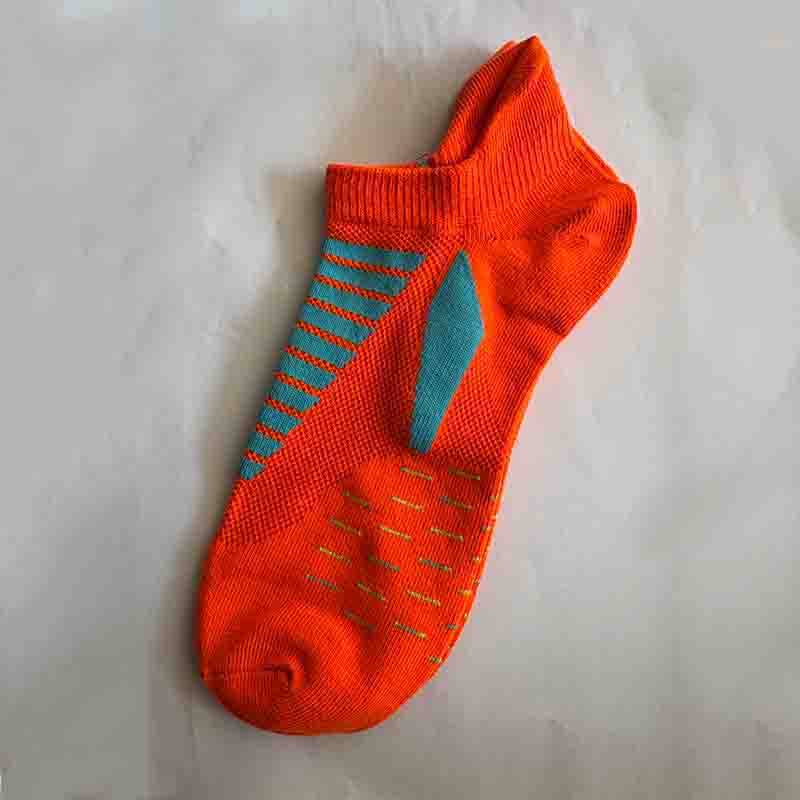 Herren-Sportsocken, niedrig geschnittene, gepolsterte Laufsocken, atmungsaktiver Komfort für den Sport orange von Joom DACH
