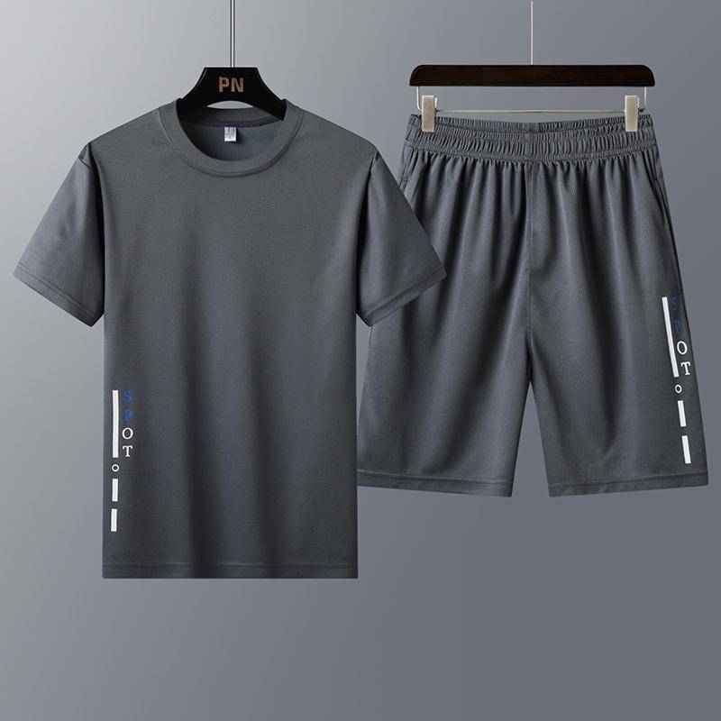 Herren Sportswear Kleidung Sommer männer Anzug Sport Anzug kurzarm T-shirt Shorts Trainingsanzug Männer Schweiß Hosen Ropa De hombre XL Herren Sportswear Kleidung Sommer männer Anzug Sport Anzug kurzarm T-shirt Shorts Trainingsanzug Männer Schweiß Hosen Ropa De hombre XL von Joom DACH