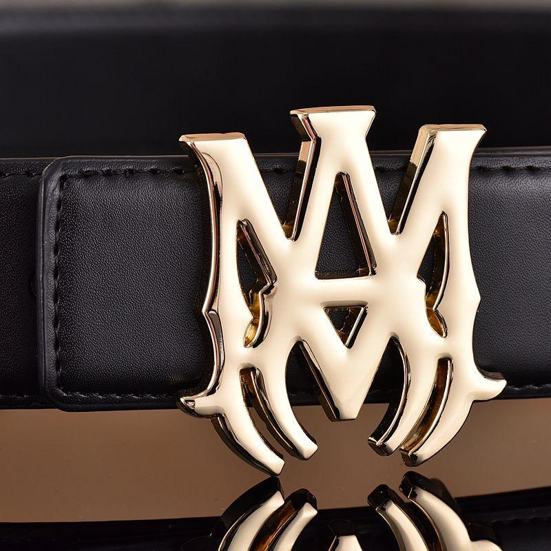 Herren Stilvoller Glatte Schnalle Ledergürtel - Vielseitig für Business und Mode 100 cm von Joom DACH