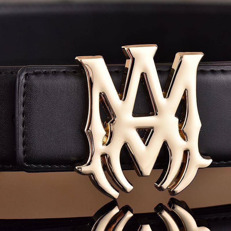 Herren Stilvoller Glatte Schnalle Ledergürtel - Vielseitig für Business und Mode 100 cm von Joom DACH