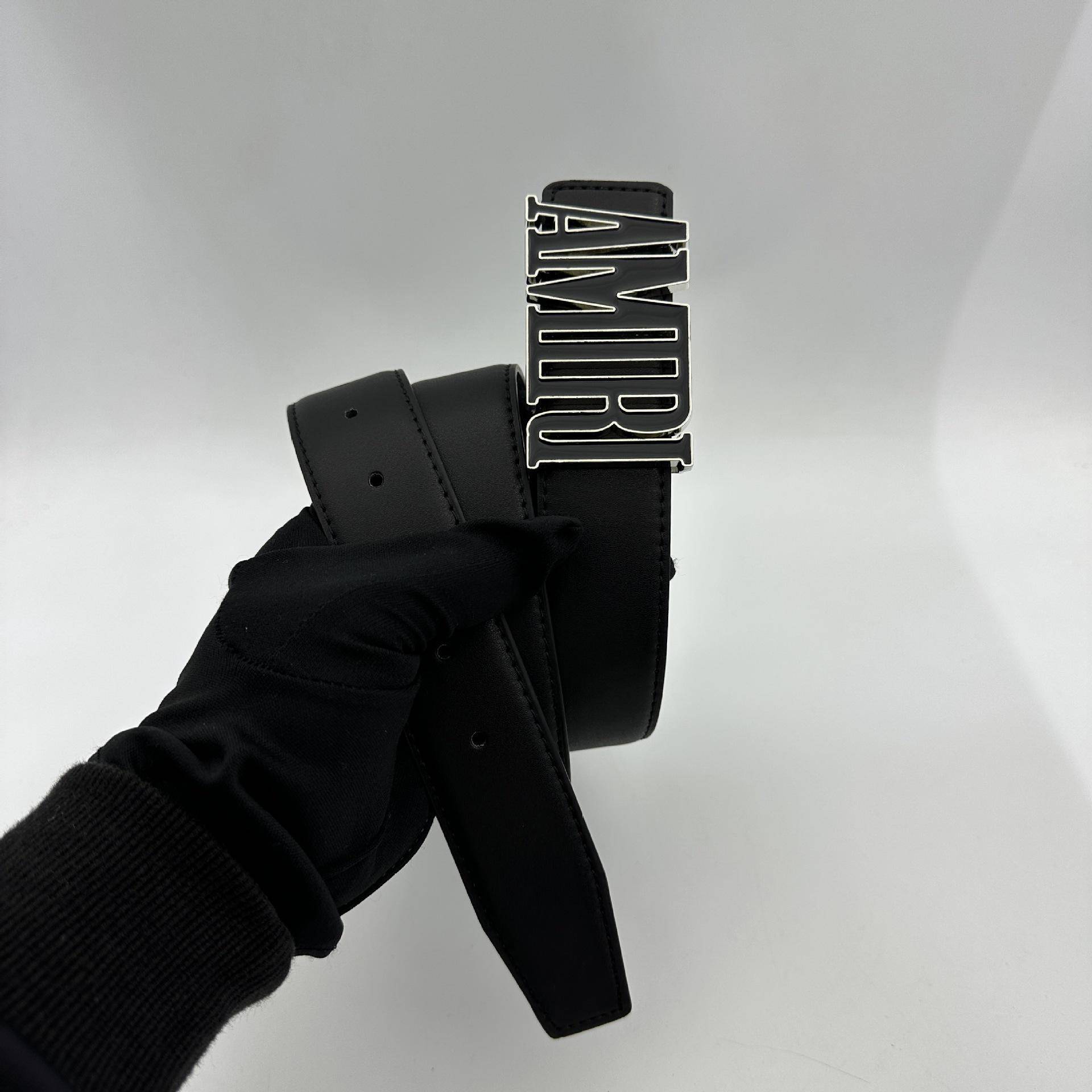 Herren Stilvoller Glatte Schnalle Ledergürtel - Vielseitig für Business und Mode 100 cm von Joom DACH