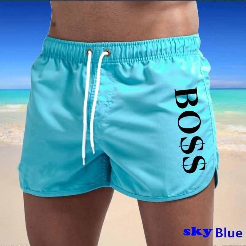 Herren Strand Casual Strandhose Bedruckte wasserdichte Fünf-Hosen-Badeshorts Shorts XXXL von Joom DACH