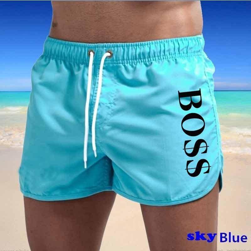 Herren Strand Casual Strandhose Bedruckte wasserdichte Fünf-Hosen-Badeshorts Shorts XXXL von Joom DACH