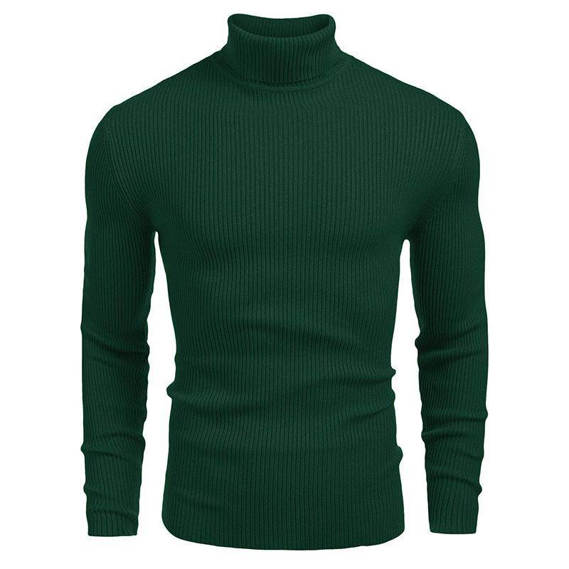 Herren Strickwaren Herren Rollkragenpullover Herbst und Winter Europäischer und amerikanischer Herrenpullover Langarmpullover XXL grün von Joom DACH