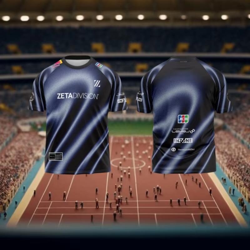 Herren T-Shirt E-Sports Zeta Division Team Trikot Identity V Kurzarm Herren Damen T-Shirt Sommer Kind Oversized T-Shirt Top XL von Joom DACH