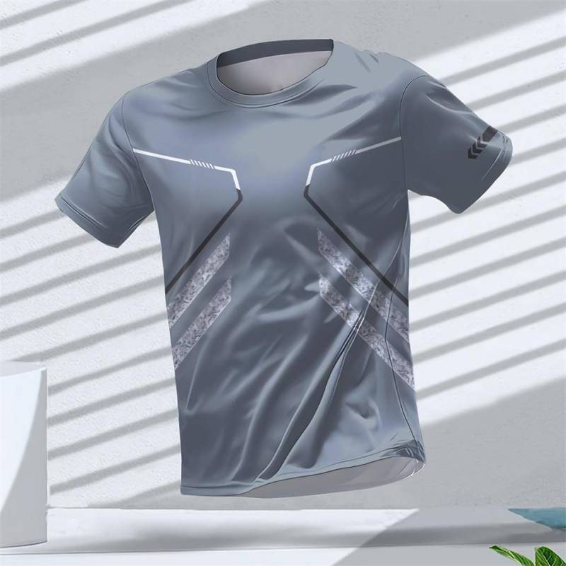 Herren T-Shirt Sommer Schnelltrocknend Atmungsaktiv Lässig Fitness Sport Kurzarm Rundhalsausschnitt Gym Sportbekleidung T-Shirt M Herren T-Shirt Sommer Schnelltrocknend Atmungsaktiv Lässig Fitness Sport Kurzarm Rundhalsausschnitt Gym Sportbekleidung T-Shirt M von Joom DACH