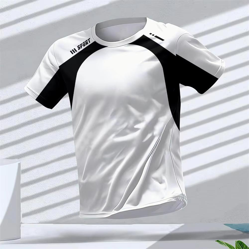 Herren T-Shirt Sommer Schnelltrocknend Atmungsaktiv Lässig Fitness Sport Kurzarm Rundhalsausschnitt Gym Sportbekleidung T-Shirt XL Herren T-Shirt Sommer Schnelltrocknend Atmungsaktiv Lässig Fitness Sport Kurzarm Rundhalsausschnitt Gym Sportbekleidung T-Shirt XL von Joom DACH