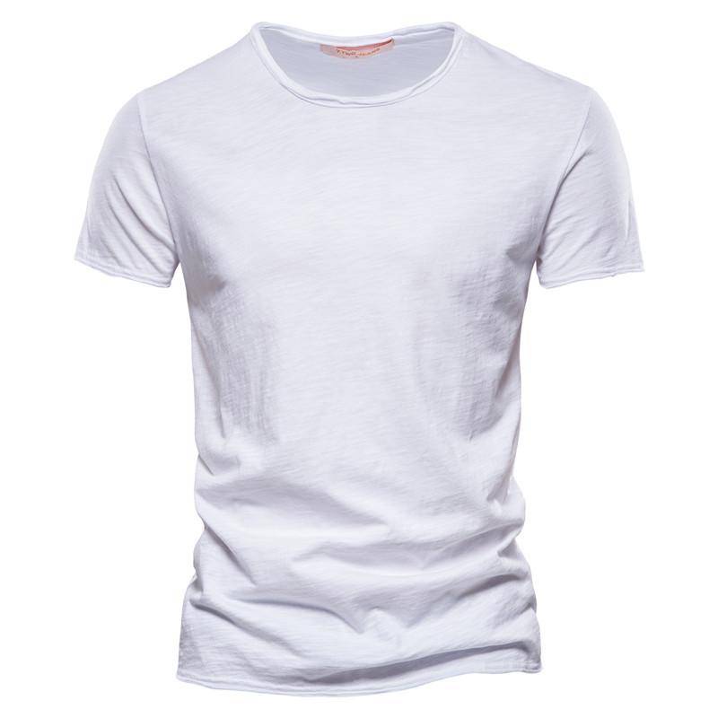 Herren-T-Shirt aus 100 % Baumwolle, lässig, weich, Fitness, Sommer, dünne T-Shirts, Herren-Hauskleidung, O-Ausschnitt, kurzärmelig, einfarbiges T-Shirt für Männer XXL weiß Herren-T-Shirt aus 100 % Baumwolle, lässig, weich, Fitness, Sommer, dünne T-Shirts, Herren-Hauskleidung, O-Ausschnitt, kurzärmelig, einfarbiges T-Shirt für Männer XXL weiß von Joom DACH