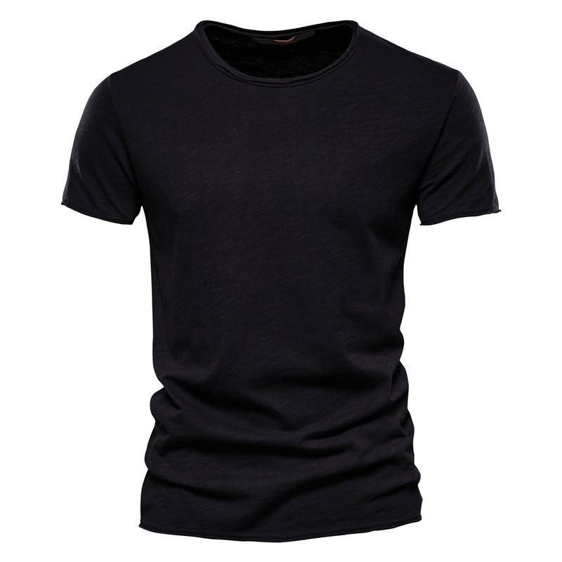 Herren-T-Shirt aus 100 % Baumwolle, lässig, weich, Fitness, Sommer, dünne T-Shirts, Herren-Hauskleidung, O-Ausschnitt, kurzärmelig, einfarbiges T-Shirt für Männer XXL schwarz Herren-T-Shirt aus 100 % Baumwolle, lässig, weich, Fitness, Sommer, dünne T-Shirts, Herren-Hauskleidung, O-Ausschnitt, kurzärmelig, einfarbiges T-Shirt für Männer XXL schwarz von Joom DACH