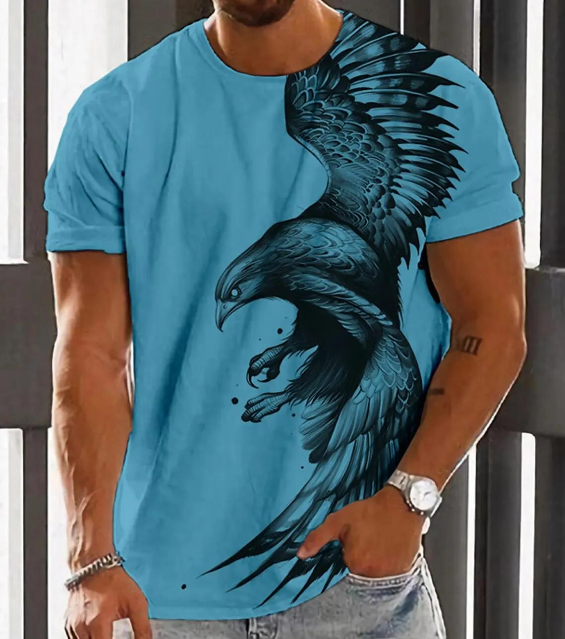 Herren T-Shirt für Männer 3D-Druck Grafik Wolf T-Shirts Übergroße modische Oberteile Kurze Ärmel Sommer Damenbekleidung Tees Tops XL Herren T-Shirt für Männer 3D-Druck Grafik Wolf T-Shirts Übergroße modische Oberteile Kurze Ärmel Sommer Damenbekleidung Tees Tops XL von Joom DACH