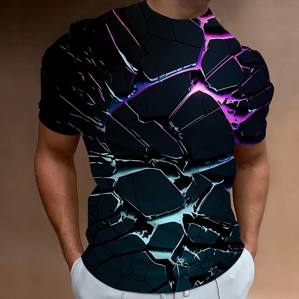 Herren-T-Shirt mit 3D-Aufdruck „Broken Rock“, für den Sommer, lässig, kurzärmelig, modisches, lässiges Sportshirt, lockere, übergroße T-Shirts für Männer 2XL Herren-T-Shirt mit 3D-Aufdruck „Broken Rock“, für den Sommer, lässig, kurzärmelig, modisches, lässiges Sportshirt, lockere, übergroße T-Shirts für Männer 2XL von Joom DACH